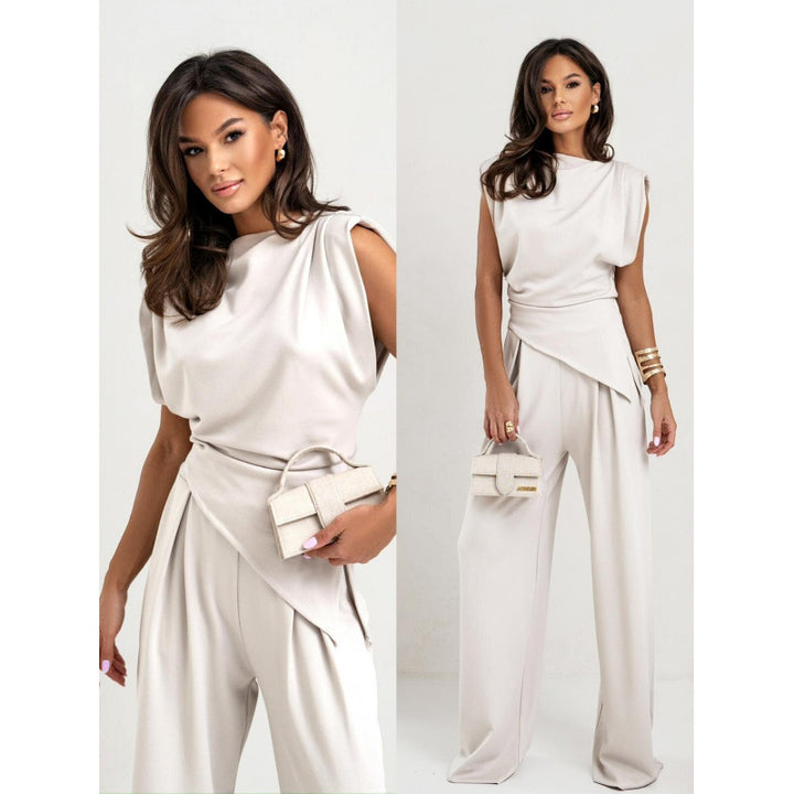 Ladies Sophisticated Wide Leg Jumpsuit Lune London