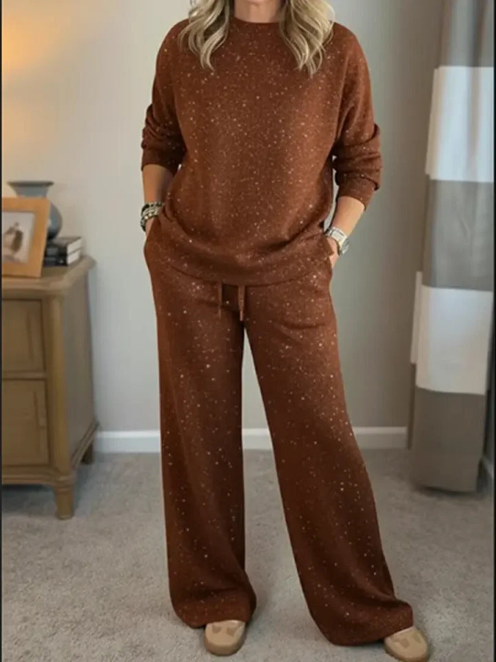 Ensemble de détente décontracté pour femmes en matériau doux avec une coupe décontractée Chic & Stil