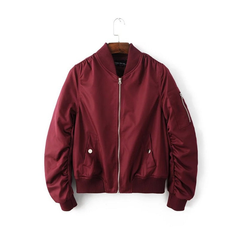 Women's bomber jacket with practical pockets and sporty fit Lune London