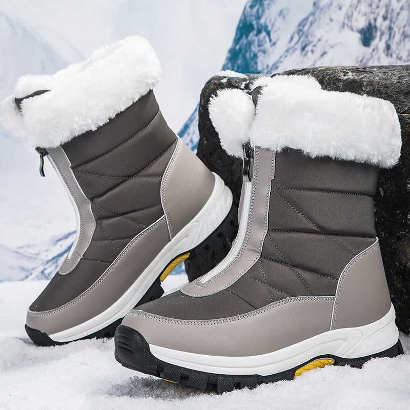 Women's Insulated Thermal Winter Boots with Zipper and Non-Slip Tread Sole Amarae