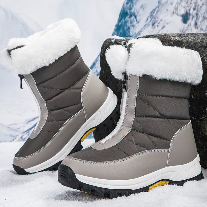 Women's Insulated Thermal Winter Boots with Zipper and Non-Slip Tread Sole Amarae