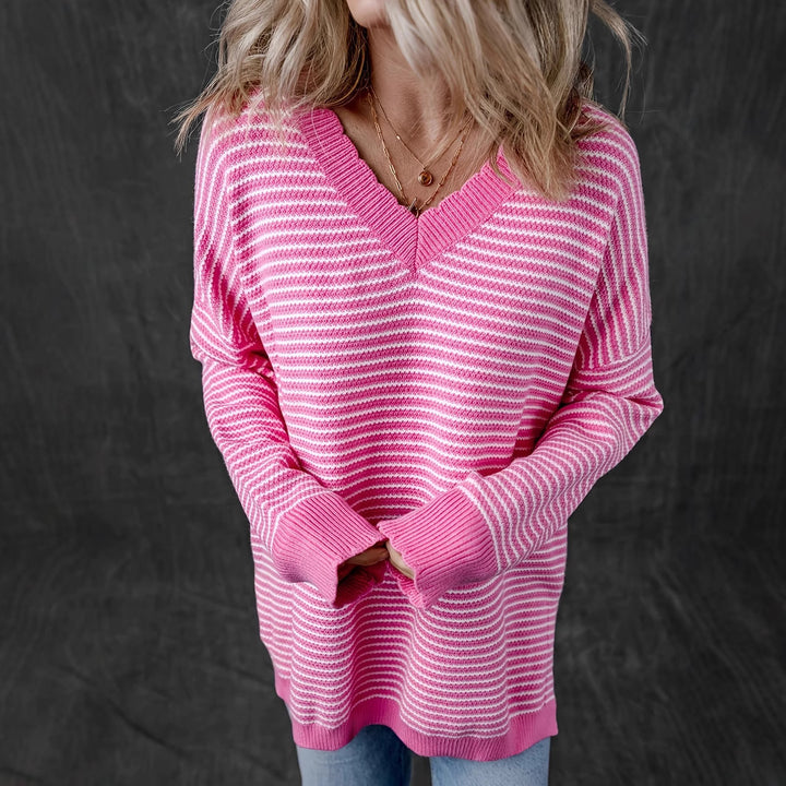 Ladies V neck sweater Lune London