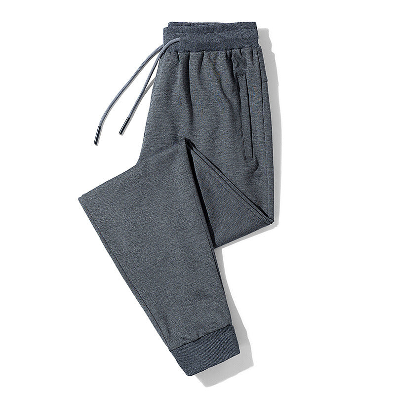 Men's fleece jogging pants with drawstring, zippered pockets, and elastic cuffs Amarae