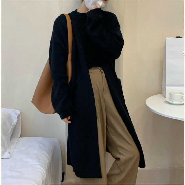 Cardigan en tricot épais pour femmes avec poches et coupe tendance Chic & Stil