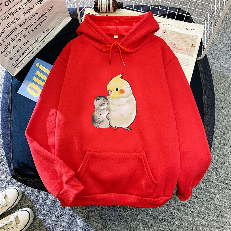 Ladies hoodie with animal motif Chic & Stil