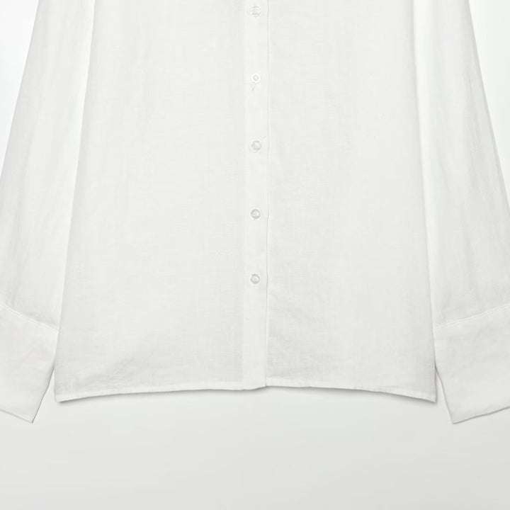 Women’s oversized shirt blouse made of poplin with extended cuffs Amarae