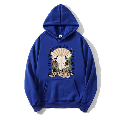 Ladies hoodie with nostalgic Wild West design Chic & Stil