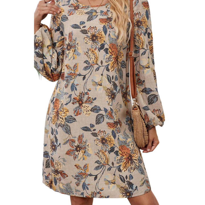 Casual women's leisure dress with floral accents Lune London