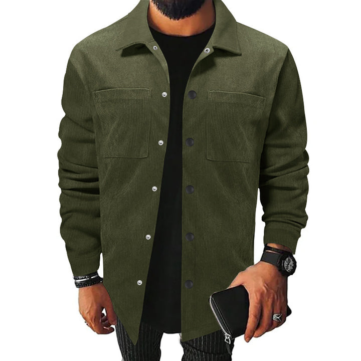 Corduroy jacket for men with practical pockets and button detail Lune London