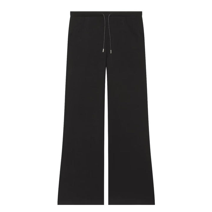Women Flowing Palazzo Lounge Pants with High Waist, Drawstring and Patch Pockets Amarae