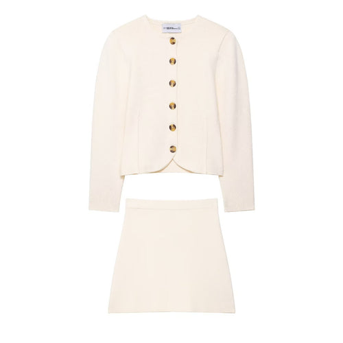 Ladies elegant short jacket with golden buttons Amarae