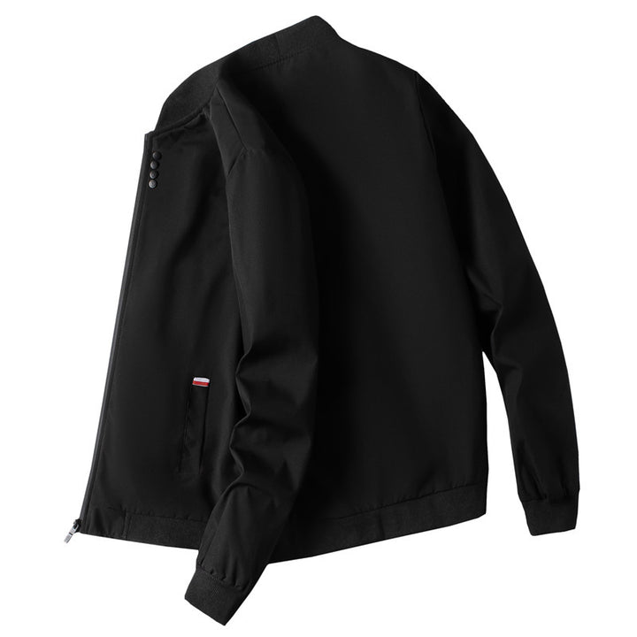 Elegant leisure jacket for men with a stand-up collar and side zipper Lune London