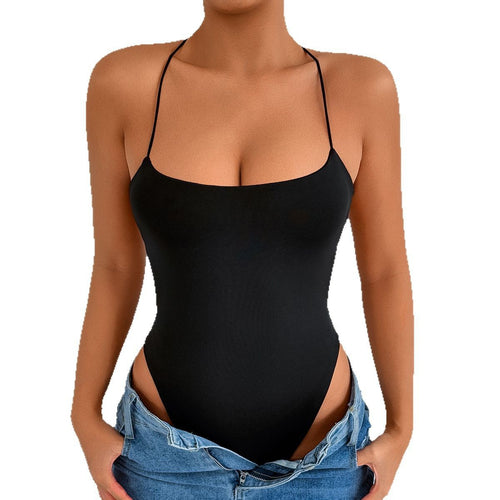 Women's High-Cut Swim Outfit with Slim Straps Amarae