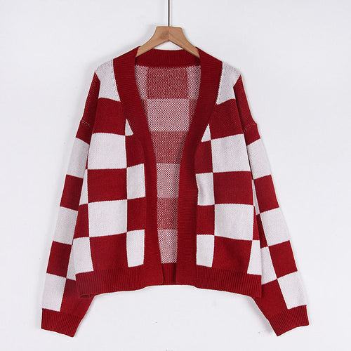 Gilet pour femme dans un motif à carreaux moderne Chic & Stil