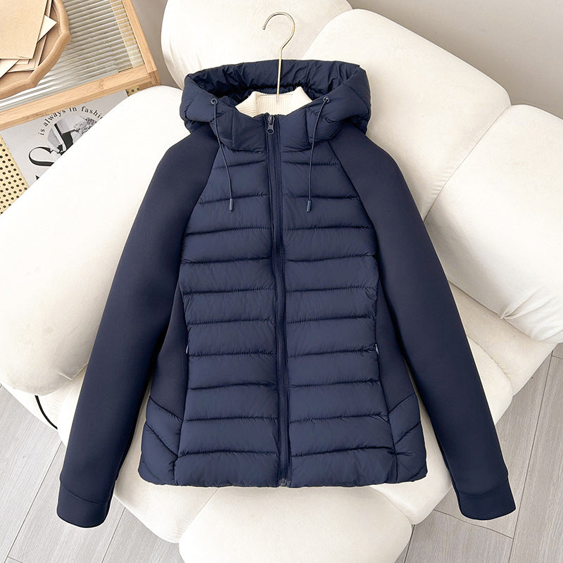 Insulated quilted jacket for women with hood and sporty cut Lune London