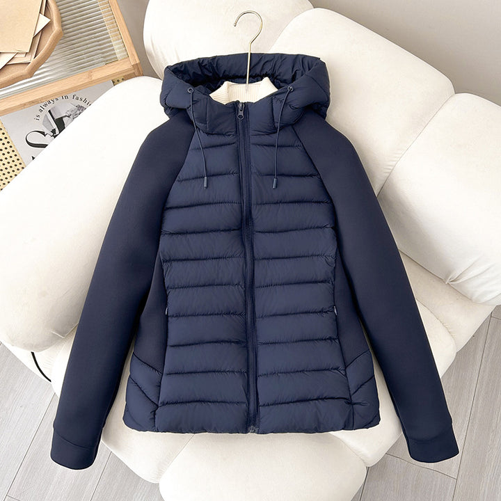 Insulated quilted jacket for women with hood and sporty cut Lune London