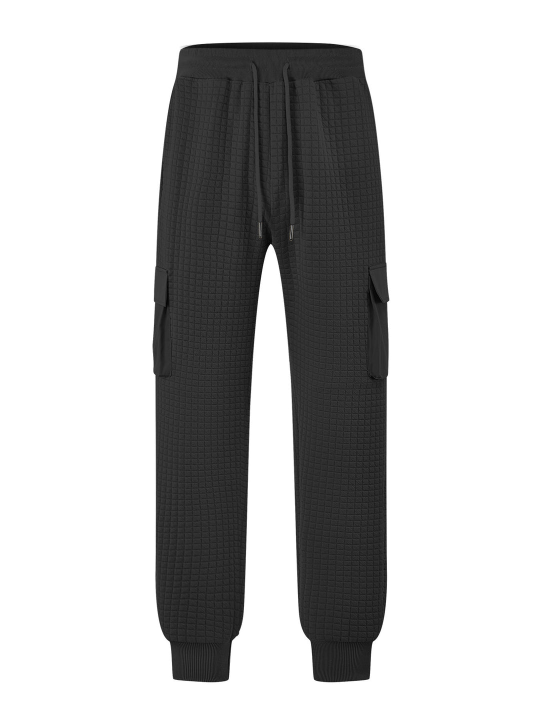 Men's cargo jogger pants with textured design and practical pockets Lune London