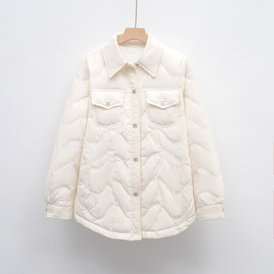 Ladies quilted outdoor jacket with pockets and comfortable fit Amarae