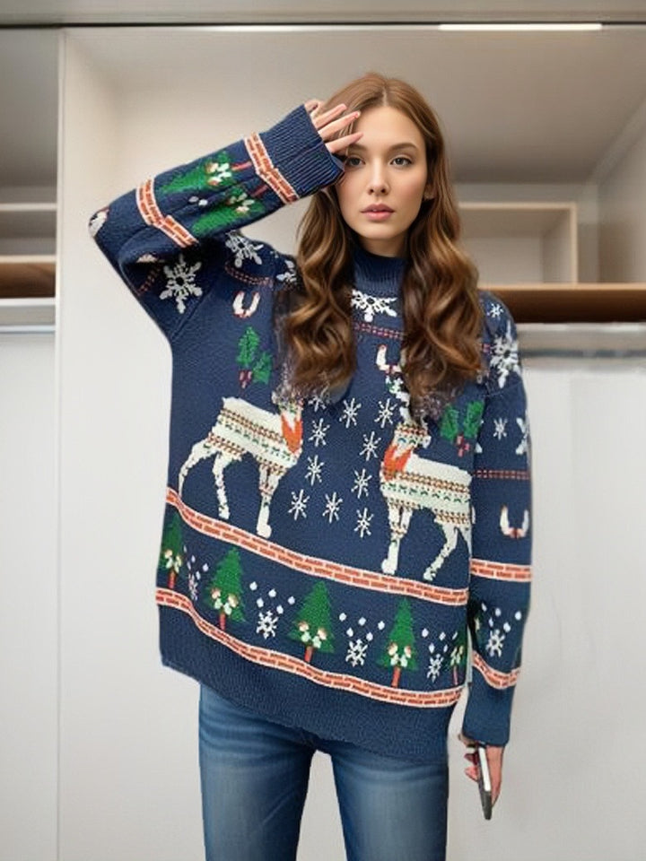 Christmas sweater for women with festive pattern and relaxed fit Lune London