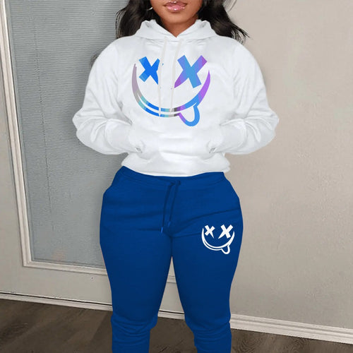 Women's hoodie and jogger pants set with unique graphic design Amarae
