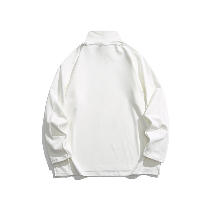 Unisex Oversize Roll Neck Sweatshirt made of soft cotton blend with raglan sleeves Amarae