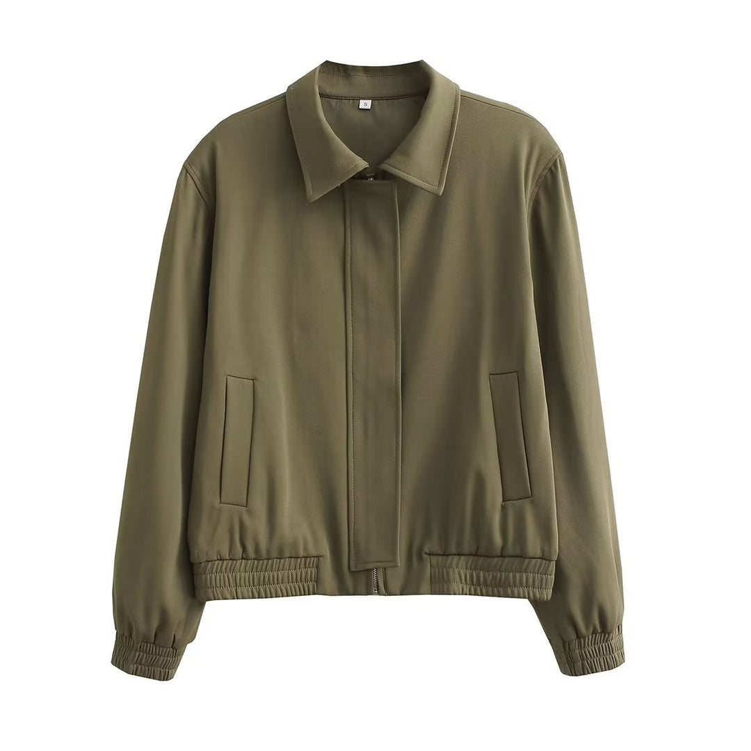 Sport transition jacket for women with an elastic hem and practical pockets Lune London