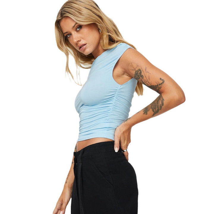 Women's asymmetrical top with off-shoulder design and elegant cut Lune London