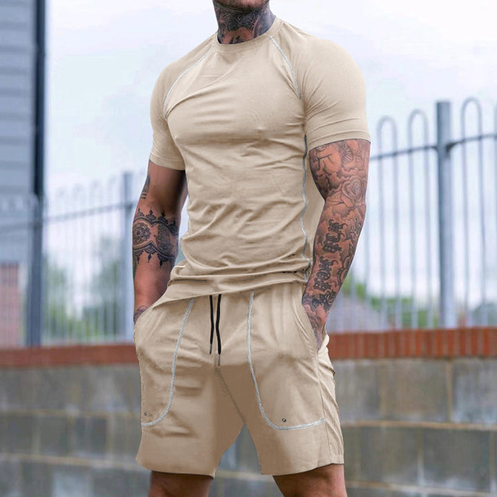 Men's Short Sleeve Sports T-Shirt and Comfortable Shorts Set Lune London