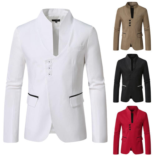 Ladies Elegant Blazer with Narrow Collar and Contrasting Edges Amarae