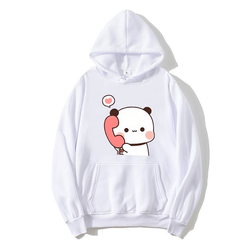 Ladies' hoodie with playful panda design Chic & Stil
