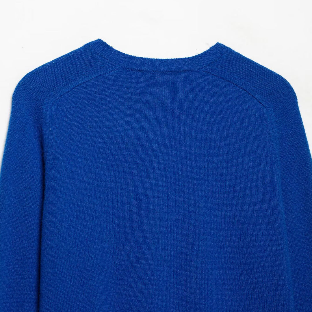 Women's fine knit cardigan with round neck and button placket Amarae