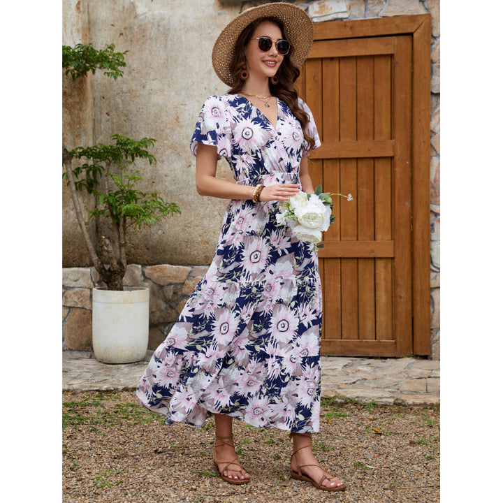 Lune London Fluid Ruffled Maxi Dress for Women