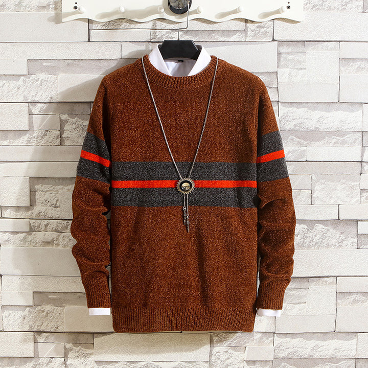 Trendy men's sweater with striped design and great comfort Lune London
