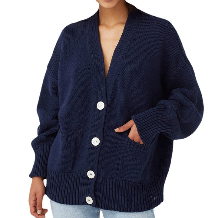Ladies' Thick Knit Cardigan Lune London