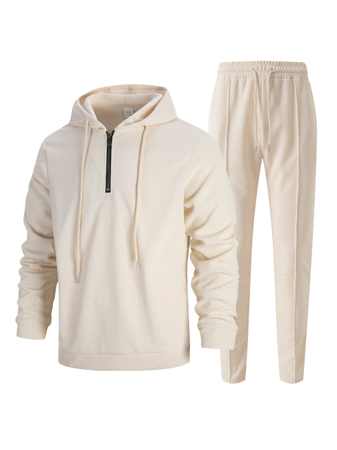 Men's sporty hoodie and jogging pants set in breathable material with chic and stylish accents