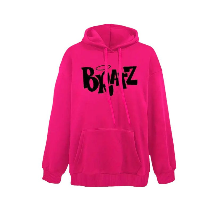Oversized graphic print hoodie for women Lune London