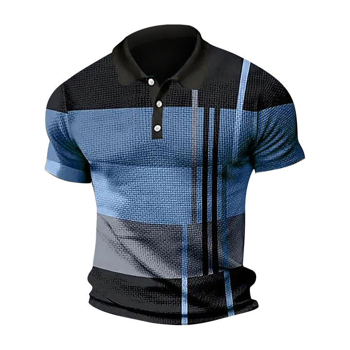 Men's polo made from modern fabric blend with unique texture details Lune London