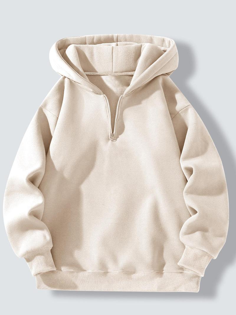 Men's sporty hoodie with half-zipper Amarae