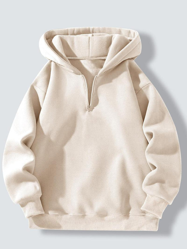 Men's sporty hoodie with half-zipper Amarae