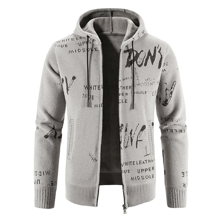 Fashionable men's hoodie with creative print Lune London