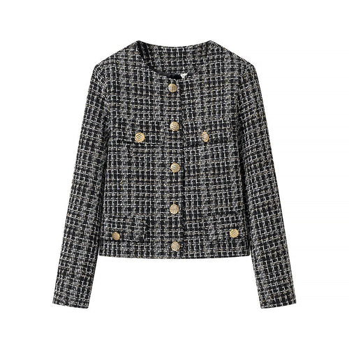 Veste boucle femme avec détails de boutons dorés Chic & Stil