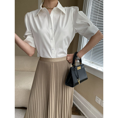 Ladies Elegant Blouse with Puff Sleeves Chic & Stil