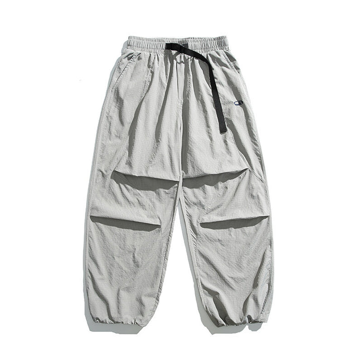 Unisex Lightweight Ripstop Cargo Pants with Multiple Flap Pockets and Elastic Hem Amarae