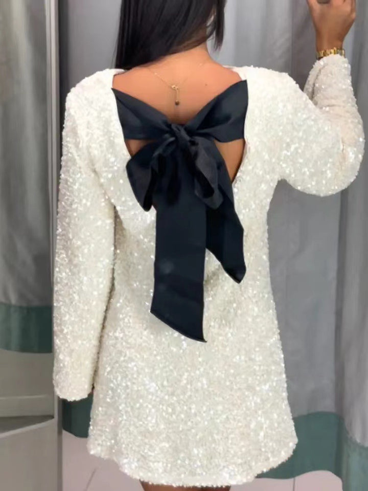 Chic and Stylish Shiny Mini Sequin Dress