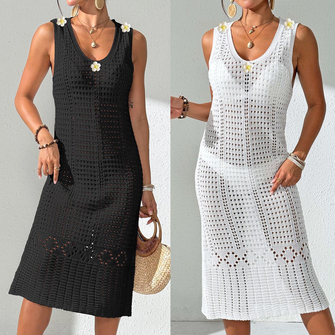 Women Elegant Crochet Beach Dress Lune London