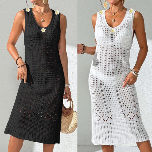 Women Elegant Crochet Beach Dress Amarae