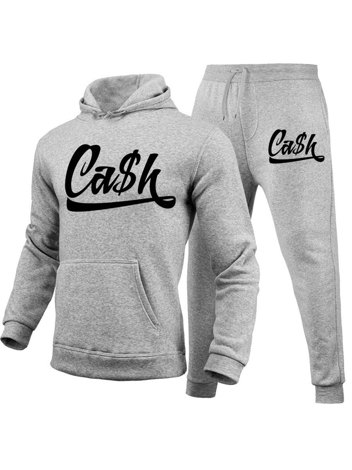 Women's sporty hoodie and jogger pants set with catchy inscription Lune London