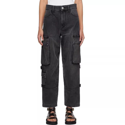 Pantalons cargo pour femmes avec une coupe ample et des poches pratiques Chic & Stil