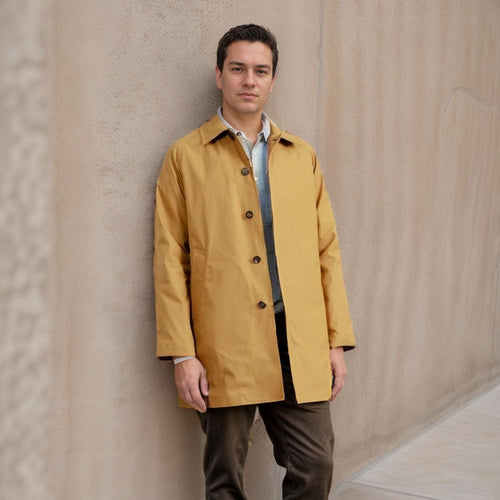Casual raincoat for men with practical snap buttons and modern fit Amarae