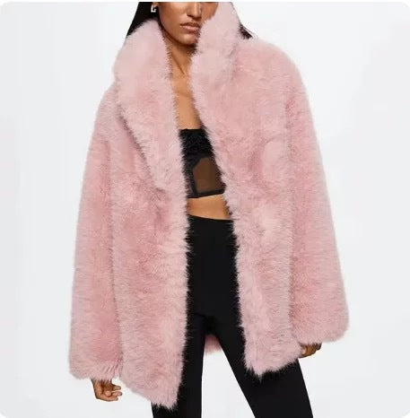 Ladies trendy Faux fur jacket Lune London